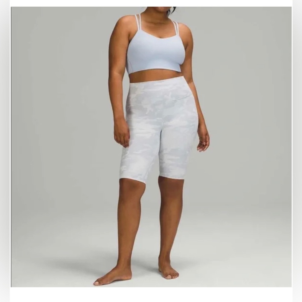 Lululemon Wunder Under Short 10" Incognito Camo Jacquard Alpine White Starlight